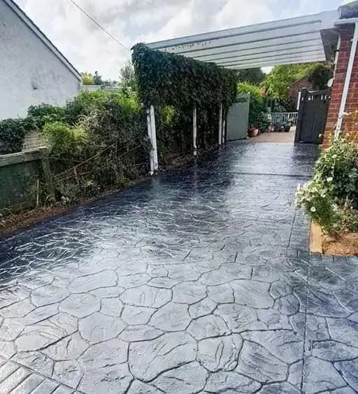 Beton amprentat curte Sector 3 București Rbeton
